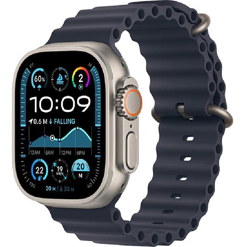 Apple Watch Ultra 2 GPS + Cellular 49mm Natural Titanium Case with Tan Alpine Loop - Medium
