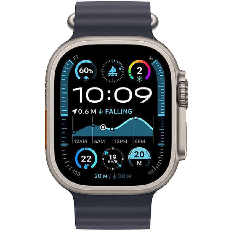 Apple Watch Ultra 2 GPS + Cellular 49mm Natural Titanium Case with Tan Alpine Loop - Medium