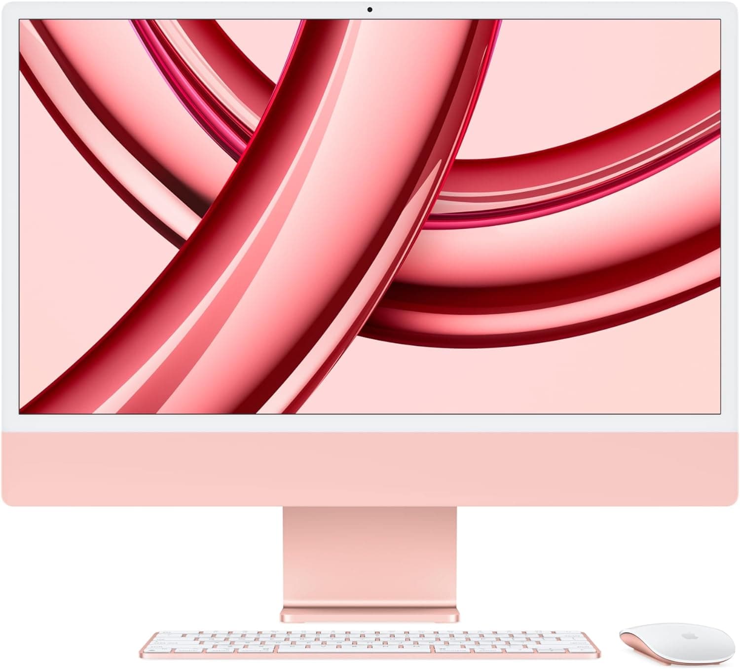 iMac 24-inch with Retina 4.5K display: Apple M1 chip with 8‑core CPU and 8‑core GPU, 256GB - Pink - MJVA3AB/A