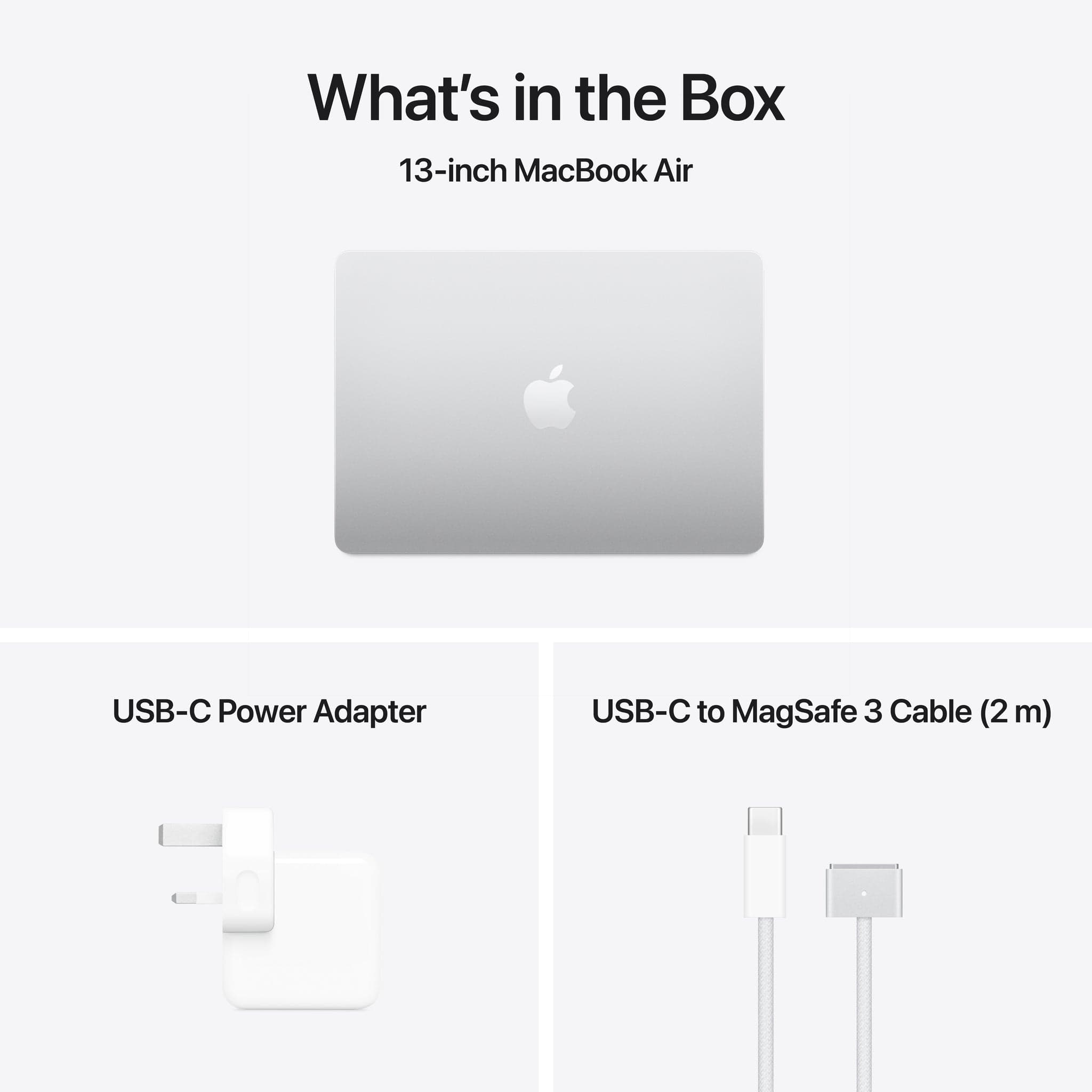 13-inch MacBook Air: Apple M4 chip with 10-core CPU and 10-core GPU, 24GB, 512GB SSD - Silver