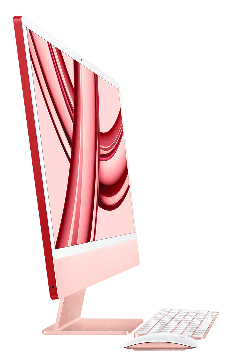 iMac 24 inch, M3 Chip, Red, 256GB